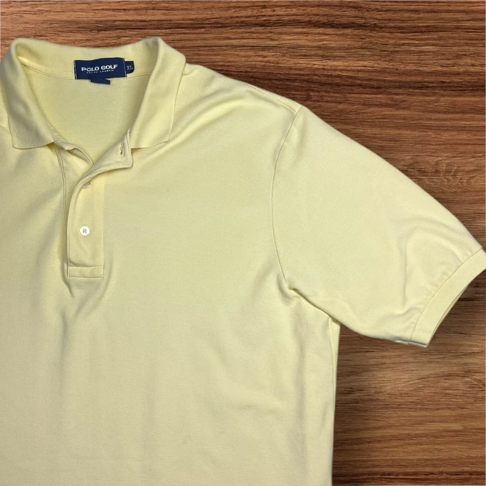 Polo Golf Ralph Lauren Men’s Yellow 100% Cotton Polo. XL.